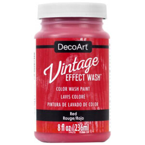 DecoArt Red Decoart Vintage Effect Wash 8oz
