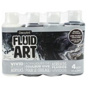 DecoArt 4 Colour Fluid Art Neutral Pouring Value