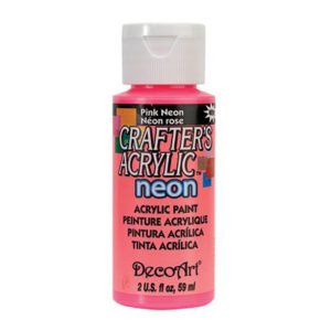 DecoArt Pink Neon Crafters Acrylic 2oz