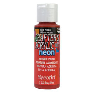 DecoArt Red Neon Crafters Acrylic 2oz
