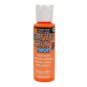 DecoArt Orange Neon Crafters Acrylic
