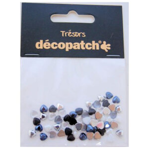 Pack Of 60 Hearts, 0.5cm Blac