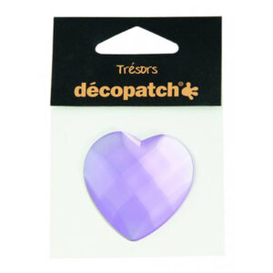 Pack Of 1 Heart, 4.5cm Mauve