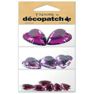 Thin Heart Shapes, Purple