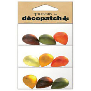 Teardrop Shapes, Yellow / Green