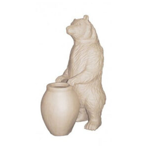 Bear With Jar Display Piece