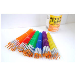 Royal Brush Company 144pc Gold Talkon Brush Set Flats (24 Of Each Size 1,2,3,4,5,6)