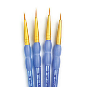 Royal Brush Company Crafters Choice Gold Nylon Detail Brush Set 3 Pack