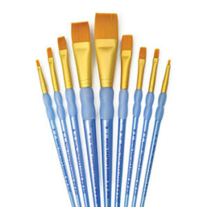 Royal Brush Company 9 Pc Gt Shader/wash Brush Set 3 Pack