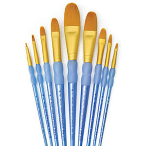 Royal Brush Company 9 Pc Gt Filbert/wash Set 3 Pack