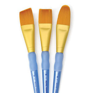 Royal Brush Company 3 Pc Gold Taklon Lg Brush Set 3 Pack