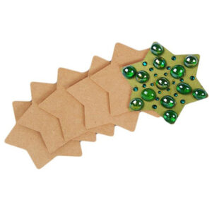 Yart Factory Star Coasters - 6 Pack - Mdf