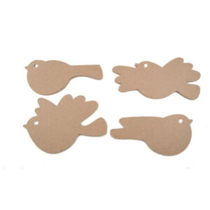 Yart Factory Mdf Set Of 4 Birds