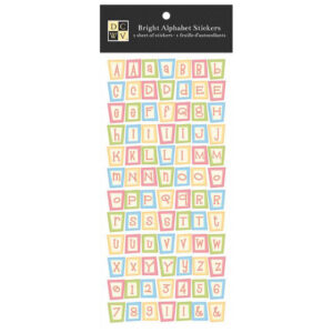 Die Cuts With A View Multi Alpha Bright Sticker