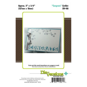 Die-Versions Congrats Cutout