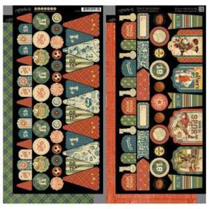 Graphic 45 Good Ol' Sport Banners Singles