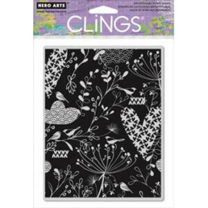 Hero Arts Heart Leaf Background - Cling