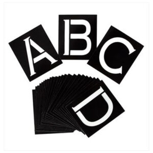 I Love to Create Stencil Modern Monogram 26 Pack