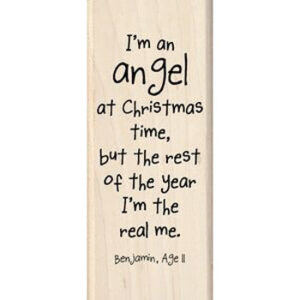 K&Company I M An Angel Wood Mounted Sta