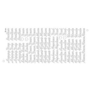 Dear Mother/father/auntie- Pack Of 10 Silver On Silver Peel Offs