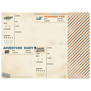 Kaisercraft 12x12 Scrapbook Paper - Lost Packs Of 10 Sheets