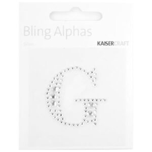Kaisercraft Rhinestone Silver LetterF