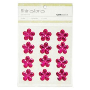 Kaisercraft Large Flowers Rhinestones-hot Pk