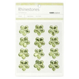 Kaisercraft Large Flowers Rhinestones - Mint