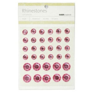 Kaisercraft Mx Round Rhinestones-soft Pk