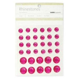 Kaisercraft Mx Round Rhinestones- Hot Pk