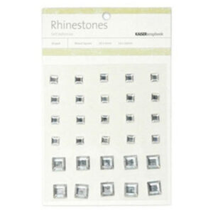 Kaisercraft Mx Square Rhinestones-silver