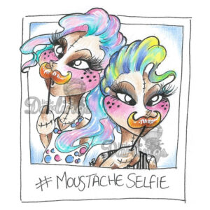 Photocentric Moustache Selfie