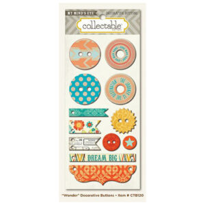 My Minds Eye Wonder Decorative Buttons Single Sets