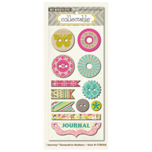 My Minds Eye Journey Decorative Buttons Single Sets