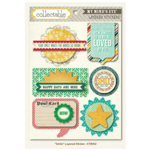 My Minds Eye Smile Layered Sticker Sold As Single Stickers