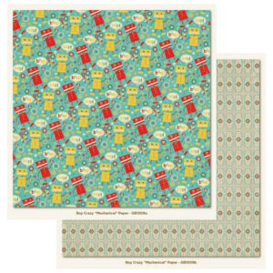 My Minds Eye Boy Crazy Mechanical Paper