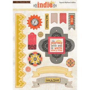 My Minds Eye Travel Layered Chipboard Packs Of 6