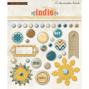 My Minds Eye Boy Brads Packs Of 6