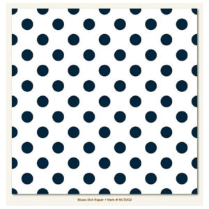 My Minds Eye Blues Dot Paper