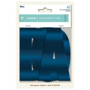 My Minds Eye Blues Monogram Alphas