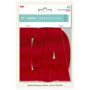 My Minds Eye Reds Monogram Alphas