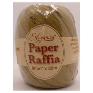 Paper Raffia No.76 Tan - 8mm X 30m