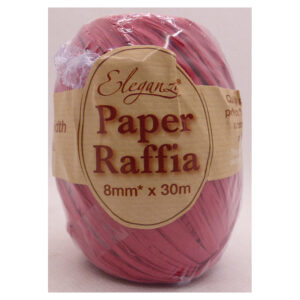 Paper Raffia No.16 Red - 8mm X 30m