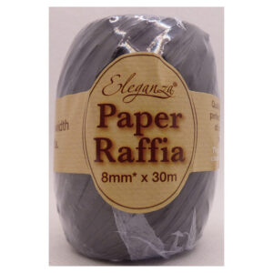 Paper Raffia No.20 Black - 8mm X 30m