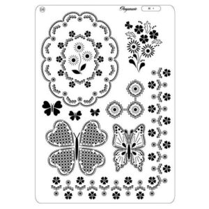 Clarity Stamp Multi Grid 08