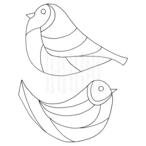 Photocentric Lindsay Mason Zendoodle Bird Pair