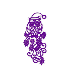 Cute Owl With Stocking Cutting Die