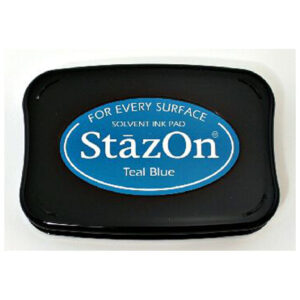 Tsukineko Teal Blue Stazon On Pad