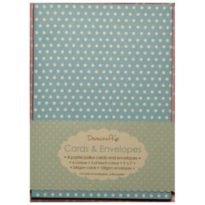 Trimcraft Polka Rectangle Card & Envelopes
