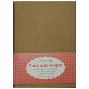 Trimcraft Kraft Rectangle Card & Envelopes